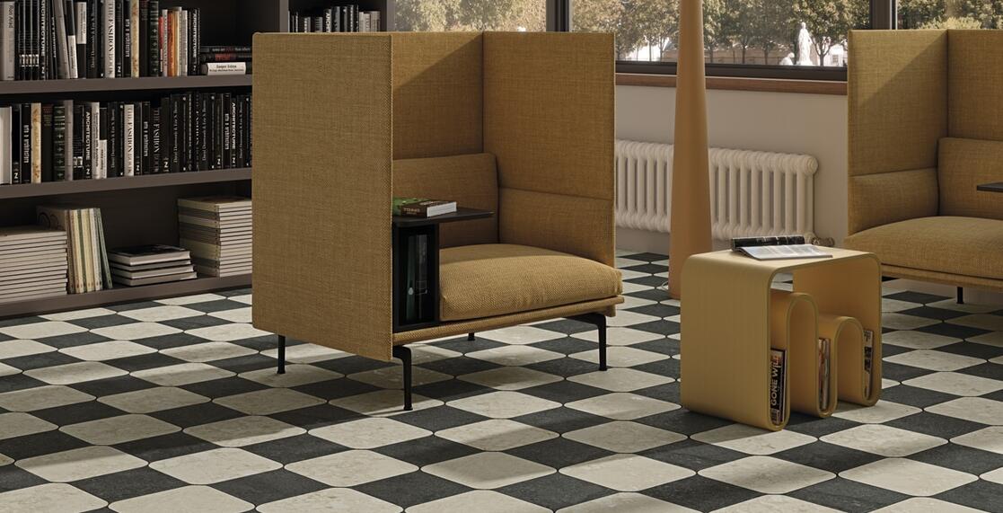  Checkers Rounded Cream Beach 