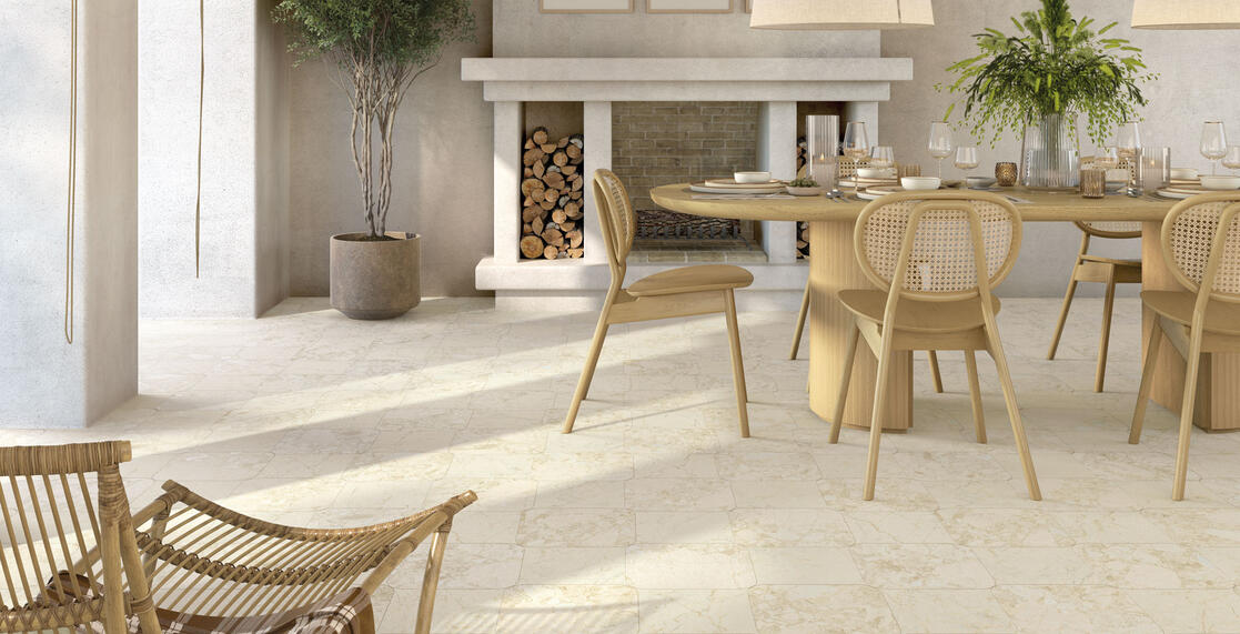 Checkers Rounded Cream Beach 