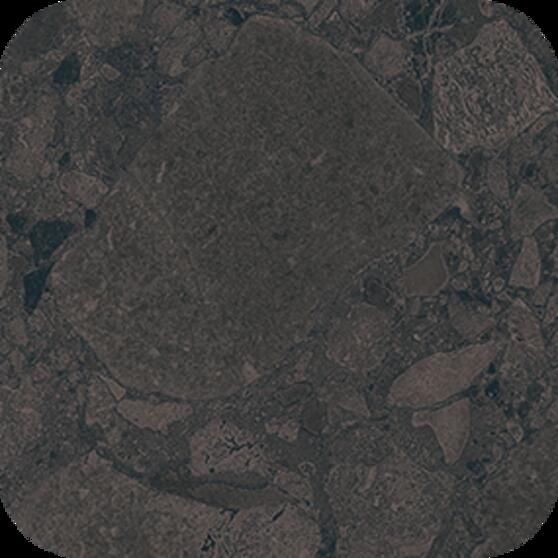 Checkers Rounded Black Space